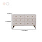 Modern Style White Wooden Chest Bedside Storage Chest with Multi Drawers
