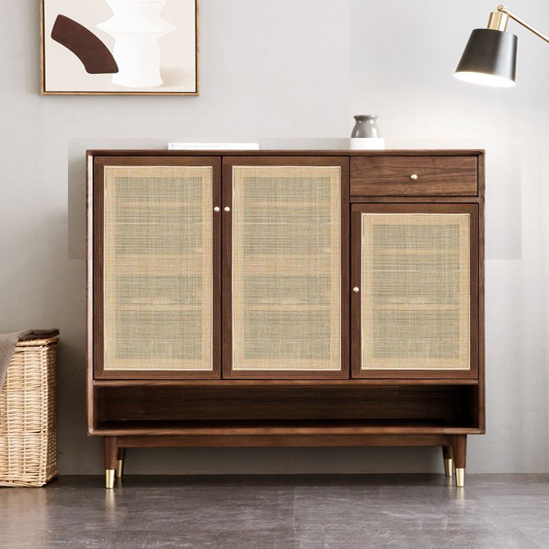 Contemporary Cabinet Pine Rectangle 1 - Drawer with Doors Knobs Accent Cabinet Clearhalo 'Cabinets & Chests' 'cabinets_chests' 'furn' 'furn_cabinets_chests' 'Furniture' 'Living Room Furniture' 1200x1200_7d9050f0-8812-48ec-9263-30b032e0cfe5