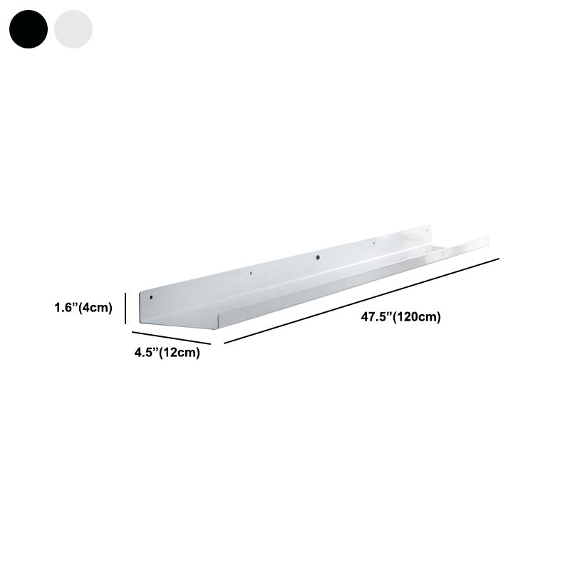 Contemporary Floating Bookshelf Iron 4.7" W Living Room Book Shelf Clearhalo 'Bookcases' 'furn' 'furn_bookcases' 'Furniture' 'Office Furniture' 1200x1200_7d90979d-018c-409c-8dad-861e24f1f977