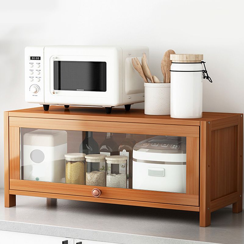 Brown Bamboo Kitchen Server Modern Dining Server for Living Room ...