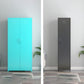 Gabinete de vestuario de estilo contemporáneo Armario de acero con varilla de ropa