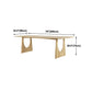 Industrial Solid Wood Dining Table Rectangle Table in Nature with Double Pedestal Clearhalo ' dining_table' 'Dining Tables & Seating' 'Dining Tables' 'furn' 'furn_dining_table' 'Furniture' 'furniture_dining_table' 'Kitchen & Dining Furniture' 'kitchen&dining_furn' 'kitchen' 'kitchen_dining_table' 1200x1200_7d924b53-a17f-4154-b2c0-83c356b2b2d5