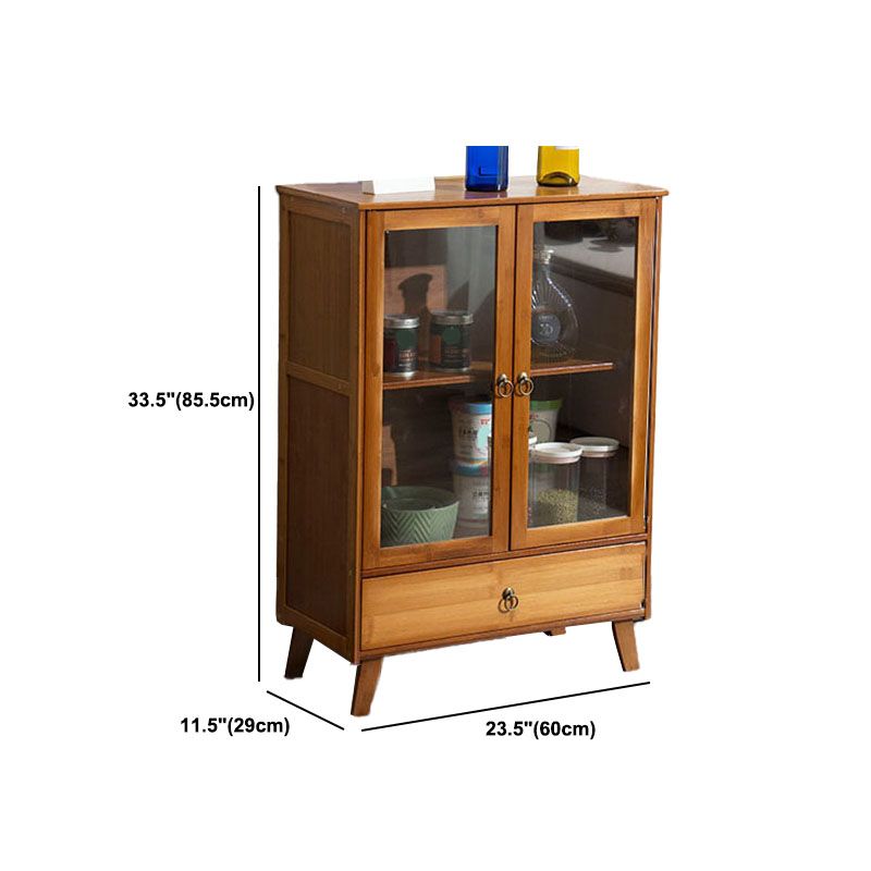 Server per pranzo acrilico contemporaneo server di bambù marrone per cucina