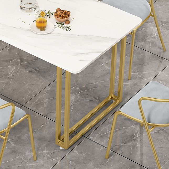 Nordic Rectangle Stone Dining Table 1/5/7 Pieces Dining Set for Dining Room Clearhalo 'Dining Room Sets' 'Dining Tables & Seating' 'dining_room_set' 'furn' 'furn_dining_room_set' 'Furniture' 'Kitchen & Dining Furniture' 1200x1200_7d943ff6-4cae-4a63-a325-c2e0efce1503