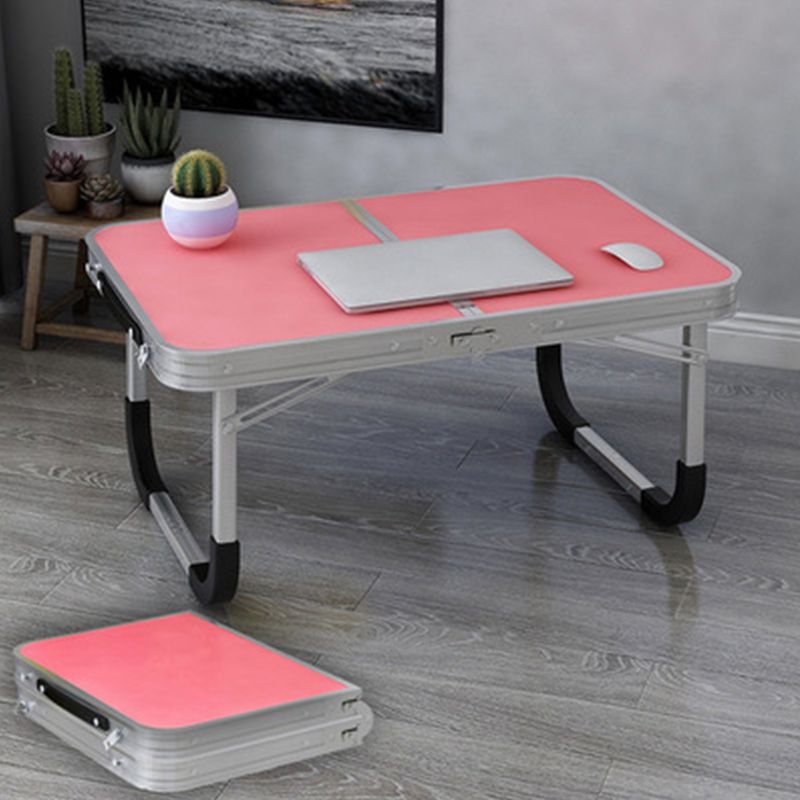 Folding Writing Desk Rectangular Shape Task Desks with 2-Legs in Natural/Green/Blue/Pink Clearhalo 'furn' 'furn_office_desk' 'Furniture' 'Office Desks' 'Office Furniture' 'office_desk' 1200x1200_7d954c08-b5ff-44b8-8650-47daf630523b