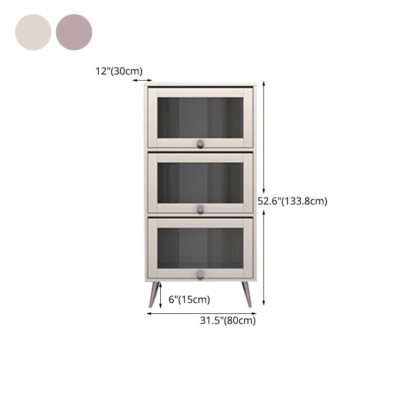 Bibliothèque de style moderne étagère en bois avec porte pour le bureau à domicile
