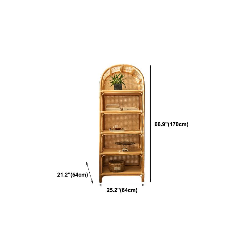 Contemporary Bamboo Home Bookcase Standard Book Shelf with Wooden Legs Clearhalo 'Bookcases' 'furn' 'furn_bookcases' 'Furniture' 'Office Furniture' 1200x1200_7d9679fe-b386-44b5-9063-5a7c223f0d91
