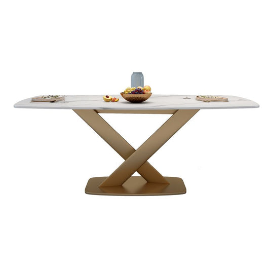 Kitchen Contemporary Sintered Stone Top Dinette Set with Pedestal Base Dining Room Furniture Clearhalo 'Dining Room Sets' 'Dining Tables & Seating' 'dining_room_set' 'furn' 'furn_dining_room_set' 'Furniture' 'furniture_dining_room_set' 'Kitchen & Dining Furniture' 'kitchen&dining_furn' 'kitchen' 1200x1200_7d968b66-2780-4fb8-aa9e-8e35b52c3e3b