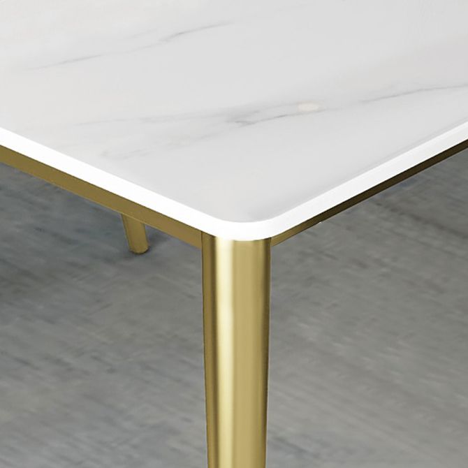 Stone Dining Room Collection Contemporary Rectangle 4 Legs Dining Table for Kitchen Home Clearhalo ' dining_table' 'Dining Tables & Seating' 'Dining Tables' 'furn' 'furn_dining_table' 'Furniture' 'furniture_dining_table' 'Kitchen & Dining Furniture' 'kitchen&dining_furn' 'kitchen' 'kitchen_dining_table' 1200x1200_7d96a137-2d28-4fb7-9f29-62984681160b