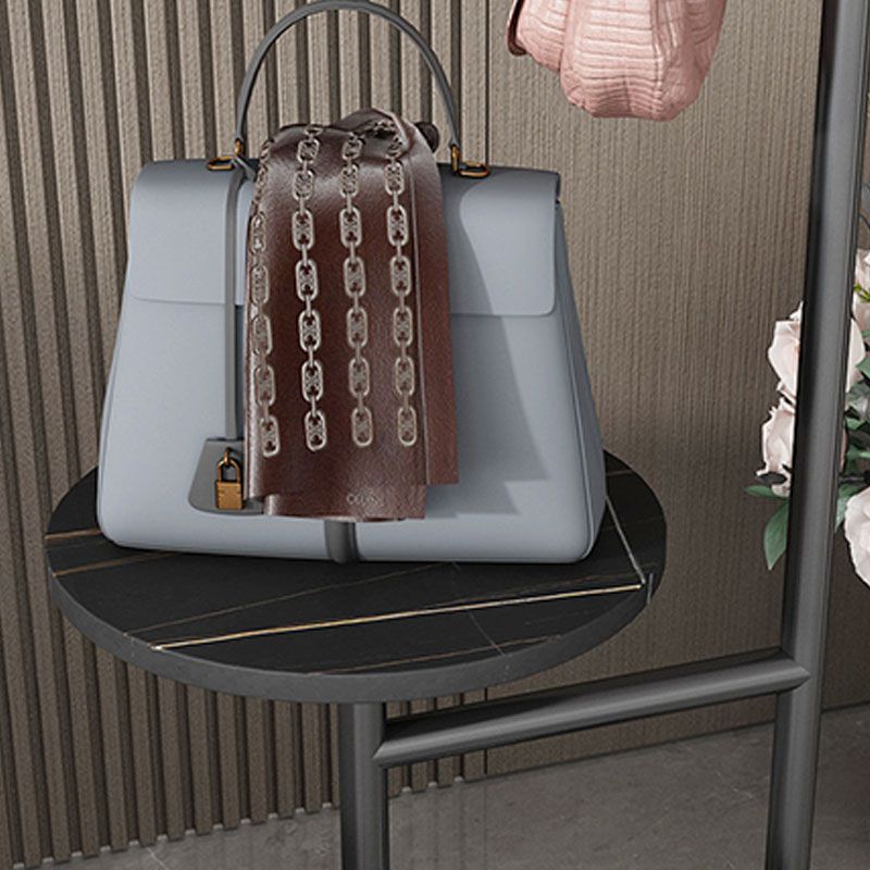 Contemporary Hall Tree Free Metal Coat Hooks Coat Rack with Storage Shelving Clearhalo 'Entry & Mudroom Furniture' 'furn' 'furn_hall_tree_coat_racks' 'Furniture' 'Hall Trees & Coat Racks' 'hall_tree_coat_racks' 1200x1200_7d971c57-6b61-4db0-9269-fb510b649ae0