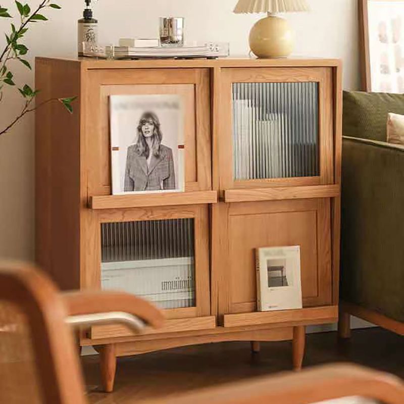 Four Doors Dining Server 36.5"H Simple Style Wood Frame Buffet Server for Dining Room Clearhalo 'buffet_sideboard' 'Buffets & Sideboards' 'furn' 'furn_buffet_sideboard' 'Furniture' 'Kitchen & Dining Furniture' 1200x1200_7d985f24-a36a-4685-badf-c23a1bb717d1