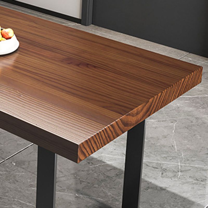 Industrial 1/3/5/7 Pieces Dining Set Rectangle Pine Wood Dining Table for Dining Room