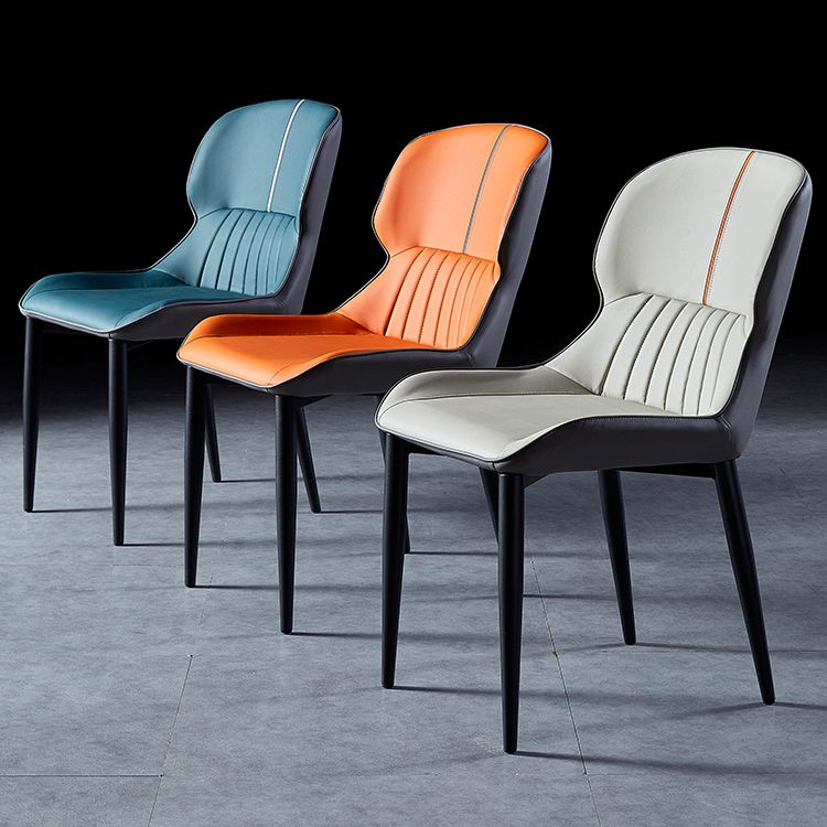 Contemporary Style Metal Dining Chairs Wingback Arm Chairs for Kitchen Clearhalo ' kitchen&dining_furn' 'Dining Chairs' 'Dining Tables & Seating' 'dining_chair' 'furn' 'furn_dining_chair' 'Furniture' 'furniture_dining_chair' 'Kitchen & Dining Furniture' 'kitchen' 1200x1200_7d9a27f4-a0de-4dcb-8e34-be7fb62ac91b