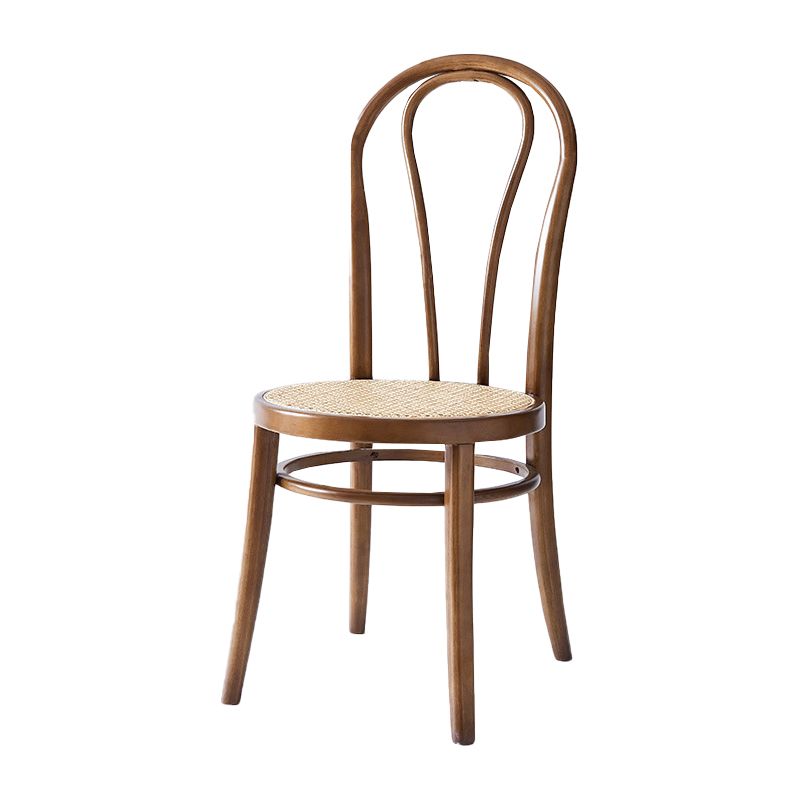Scandinavian Design Windsor Back Side Chairs Wicker Dining Chairs for Home Clearhalo ' kitchen&dining_furn' 'Dining Chairs' 'Dining Tables & Seating' 'dining_chair' 'furn' 'furn_dining_chair' 'Furniture' 'furniture_dining_chair' 'Kitchen & Dining Furniture' 'kitchen' 1200x1200_7d9ac178-7de9-4749-a33d-b49b227802d5