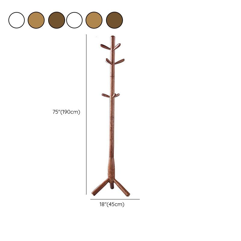 Modern Hall Stand Wood Framed Free Standing with Hooks Coat Rack Clearhalo 'Entry & Mudroom Furniture' 'furn' 'furn_hall_tree_coat_racks' 'Furniture' 'Hall Trees & Coat Racks' 'hall_tree_coat_racks' 1200x1200_7d9c6500-f233-4cb9-ac51-74cf11fcca3a