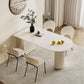 Double Pedestal Dining Table Stone Top Dining Table in White for Kitchen Clearhalo 'Dining Tables & Seating' 'Dining Tables' 'dining_table' 'furn' 'furn_dining_table' 'Furniture' 'Kitchen & Dining Furniture' 1200x1200_7da0c8f7-fadf-4bb6-bee0-3c9158b712cd