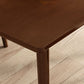 Contemporary Rectangular Solid Wood Tabletop Dining Table with 4 Foot