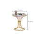 Modern Round Dining Table for Kitchen Glossy Grey Dinette Table with Metal Base Clearhalo 'Dining Tables & Seating' 'Dining Tables' 'dining_table' 'furn' 'furn_dining_table' 'Furniture' 'Kitchen & Dining Furniture' 1200x1200_7da417fc-d989-4ee0-951b-3fae351a9c15