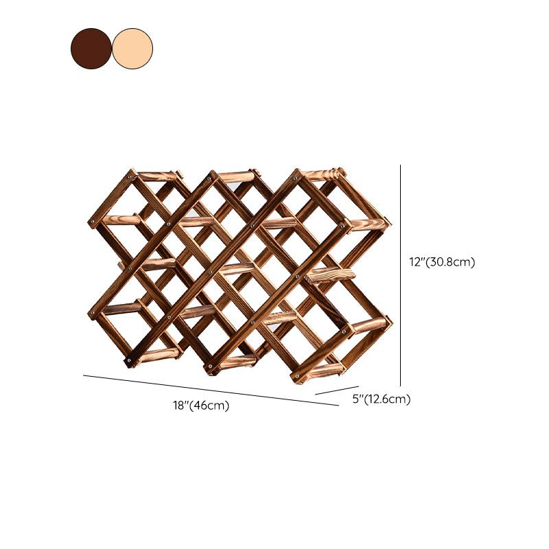 Tabletop Modern Wine Rack Solid Wood Wine Bottle Rack for Living Room