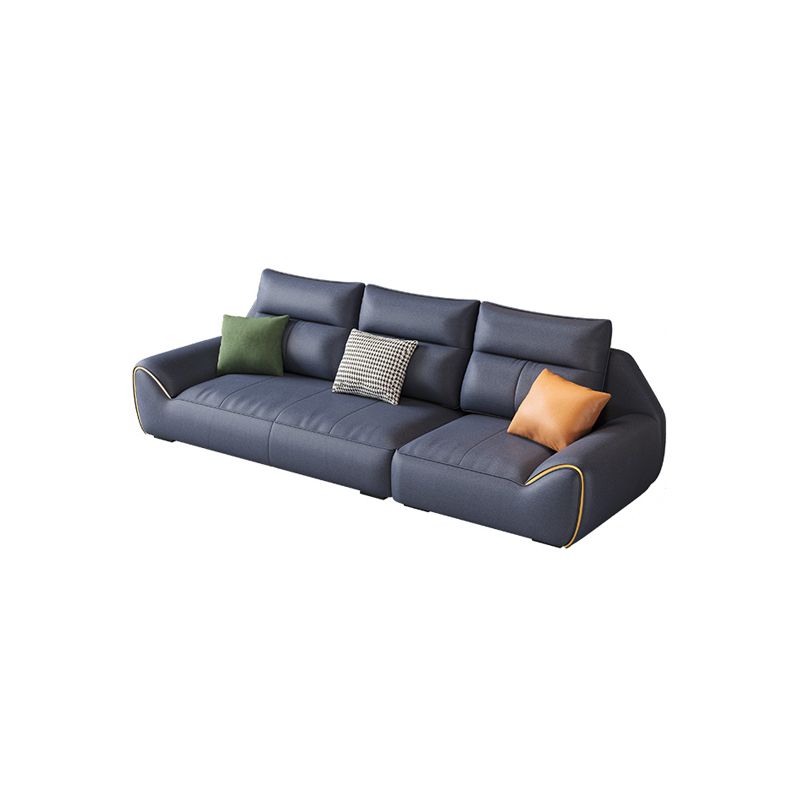 Coussins amovibles bleus carrés canapé et chaise