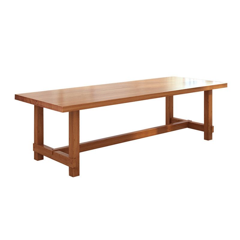 Solid Wood Furniture 1/4 Pieces Standard Height Dining Room Table Set