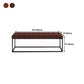 Industrial Solid Color Bench Faux Leather Foam Bench for Livingroom Clearhalo 'Benches' 'Chairs & Seating' 'furn' 'furn_benches' 'Furniture' 'Living Room Furniture' 1200x1200_7da9edb4-b3b3-4c3c-af8a-3141ed1c87fc