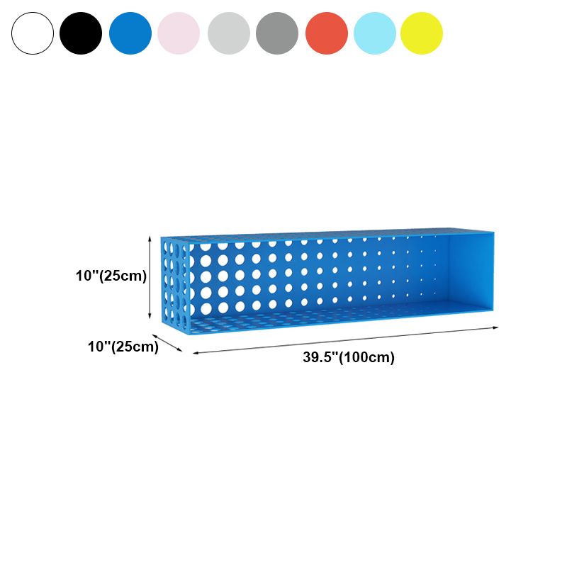 Contemporary Wall Unit Bookshelf Iron Horizontal Shelf,39.4"L x 9.8"W x 9.8"H Clearhalo 'Bookcases' 'furn' 'furn_bookcases' 'Furniture' 'furniture_bookcases' 'kitchen' 'kitchen_bookcases' 'Living Room Furniture' 'Office Furniture' 1200x1200_7daa2496-c547-4424-9446-986b49e400b9