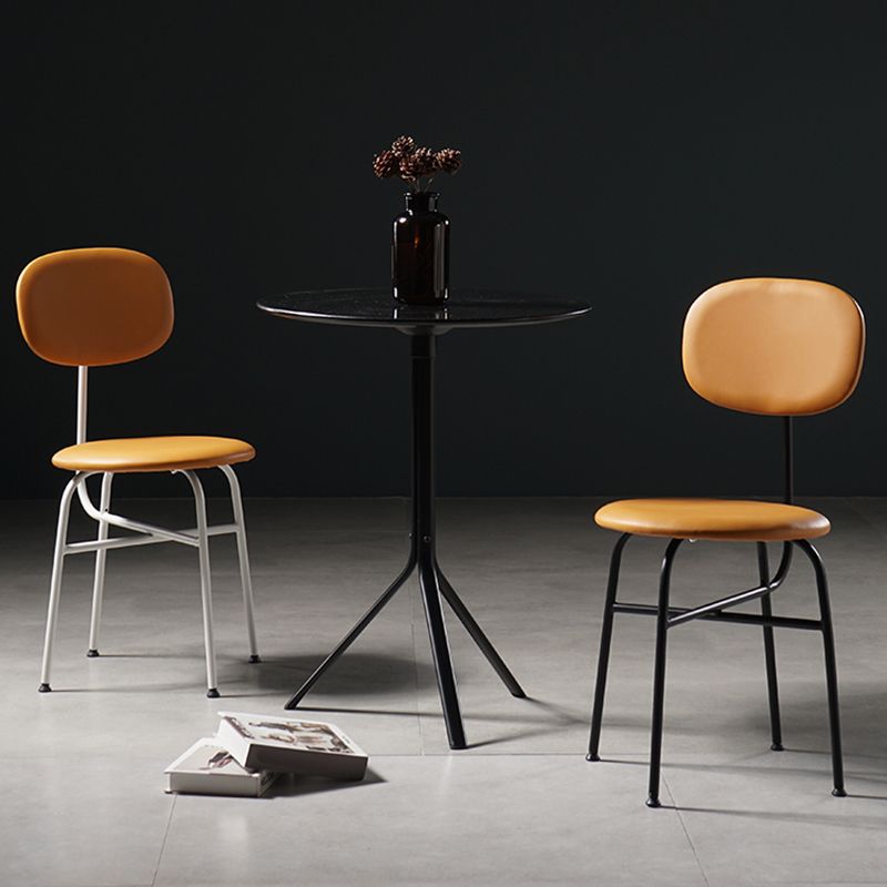 Contemporary Style Dining Chair Dining Armless Side Chair with Metal Legs Clearhalo ' kitchen&dining_furn' 'Dining Chairs' 'Dining Tables & Seating' 'dining_chair' 'furn' 'furn_dining_chair' 'Furniture' 'furniture_dining_chair' 'Kitchen & Dining Furniture' 'kitchen' 1200x1200_7daad63c-1e16-4378-a977-60a855941e9c