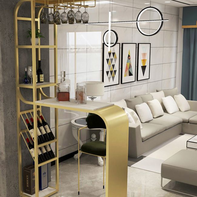 White and Black Modern Style Specialty in Faux Marble and Metal Milk Tea Shop Bar Table Clearhalo 'Bar Furniture' 'Bar Tables' 'bar_tables' 'furn' 'furn_bar_tables' 'Furniture' 'furniture_bar_tables' 'Kitchen & Dining Furniture' 1200x1200_7dabce62-8fd0-4b29-83c8-984ec5935433