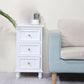 Nautical Solid Wood Storage Chest Bedroom Vertical Chest with Drawers