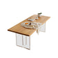 Solid Wood Dinette Table Contemporary Rectangle Dining Room Table