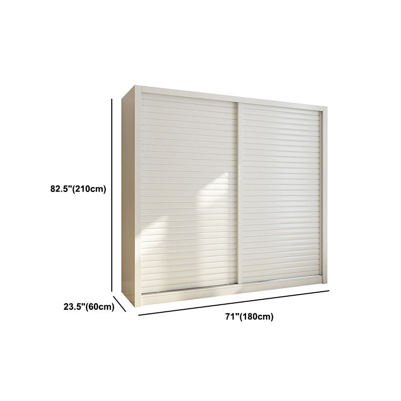 Armario de madera de armón de armario de estilo contemporáneo con puerta corredera para dormitorio