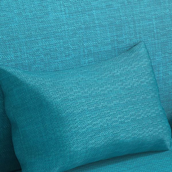 Divano convertibile di divano regolabile a bracciale senza braccio di lino per soggiorno, appartamento