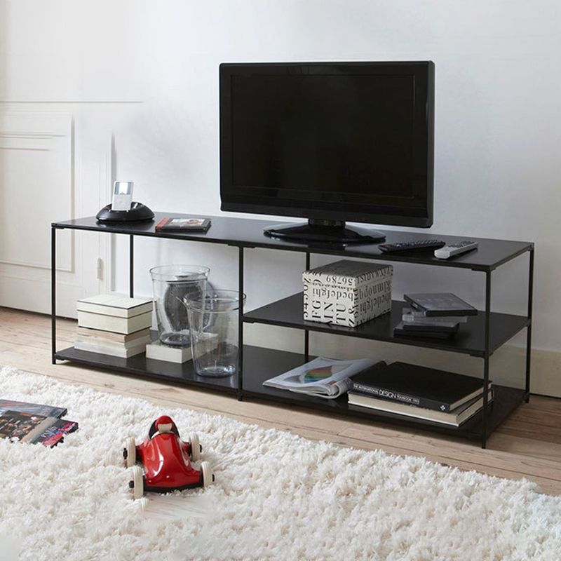 Industrial TV Media Stand Open Shelving TV Stand Console with Shelves Clearhalo 'furn' 'furn_tv_stands_entertainment_centers' 'Furniture' 'Living Room Furniture' 'TV Stands & Entertainment Centers' 'TV Stands & Media Storage Furniture' 'tv_stands_entertainment_centers' 1200x1200_7db0443c-2753-4d37-ab65-12879e718e4b