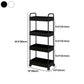 Moderno libreria etagere aperta scaffale in metallo scaffale in plastica scaffale con ruote di caster