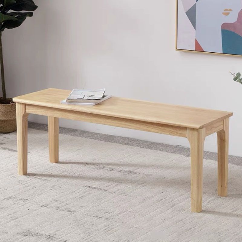 Mid-Century Modern Bedroom Bench 17.7" Height Rectangle Seating Bench with Legs Clearhalo 'Benches' 'Chairs & Seating' 'furn' 'furn_benches' 'Furniture' 'Living Room Furniture' 1200x1200_7db2f8f4-5601-44ec-8484-bc75e1ebd4cf