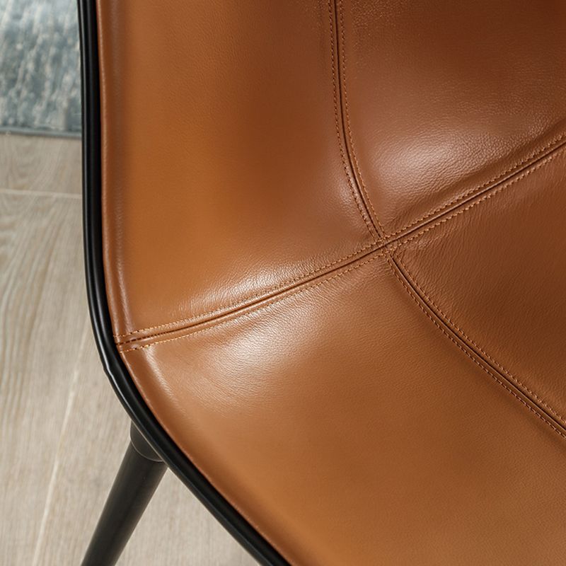 Contemporary Style Side Chair Metal Solid Back Dining Room Chair for Brasserie Clearhalo 'Dining Chairs' 'Dining Tables & Seating' 'dining_chair' 'furn' 'furn_dining_chair' 'Furniture' 'Kitchen & Dining Furniture' 1200x1200_7db34224-f5ee-4a1f-91aa-cb5518a0b8fc