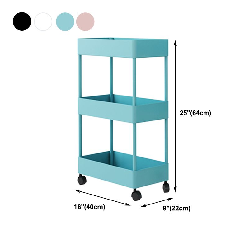 Modern Style Bookshelf Open Back Vertical Bookcase with Caster Wheels Clearhalo 'Bookcases' 'furn' 'furn_bookcases' 'Furniture' 'Office Furniture' 1200x1200_7db5787e-c8ab-4a7c-b27c-140707337db5