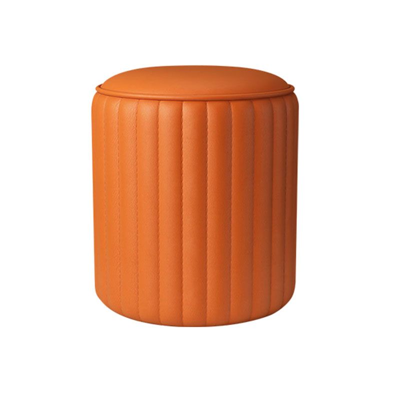 Whole Colored Ottoman Cylinder Shape Stain Resistant Faux Leather Ottoman Clearhalo 'furn' 'furn_ottomans_poufs' 'Furniture' 'Living Room Furniture' 'Ottomans & Poufs' 'ottomans_poufs' 1200x1200_7db74d41-11bb-4329-85f5-546e8991b601
