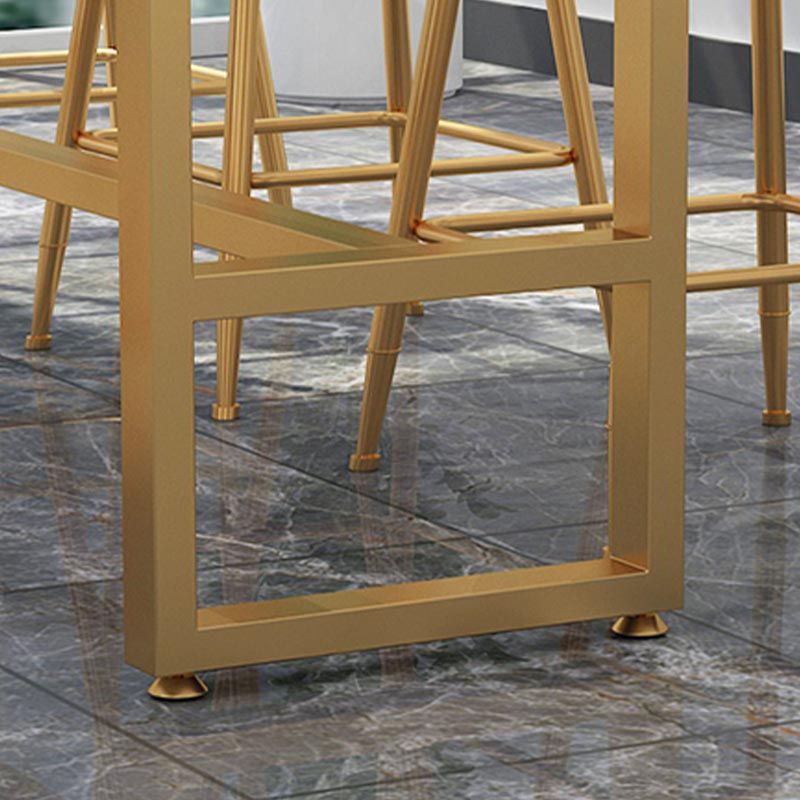 Tavolino da bar del patio del negozio di rettangolo