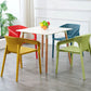 Plastic Scandinavian Kitchen Dining Room Chair Solid Back Armchair Clearhalo ' kitchen&dining_furn' 'Dining Chairs' 'Dining Tables & Seating' 'dining_chair' 'furn' 'furn_dining_chair' 'Furniture' 'furniture_dining_chair' 'Kitchen & Dining Furniture' 'kitchen' 1200x1200_7db8c573-8e5e-45dd-9453-5ee64737bd10