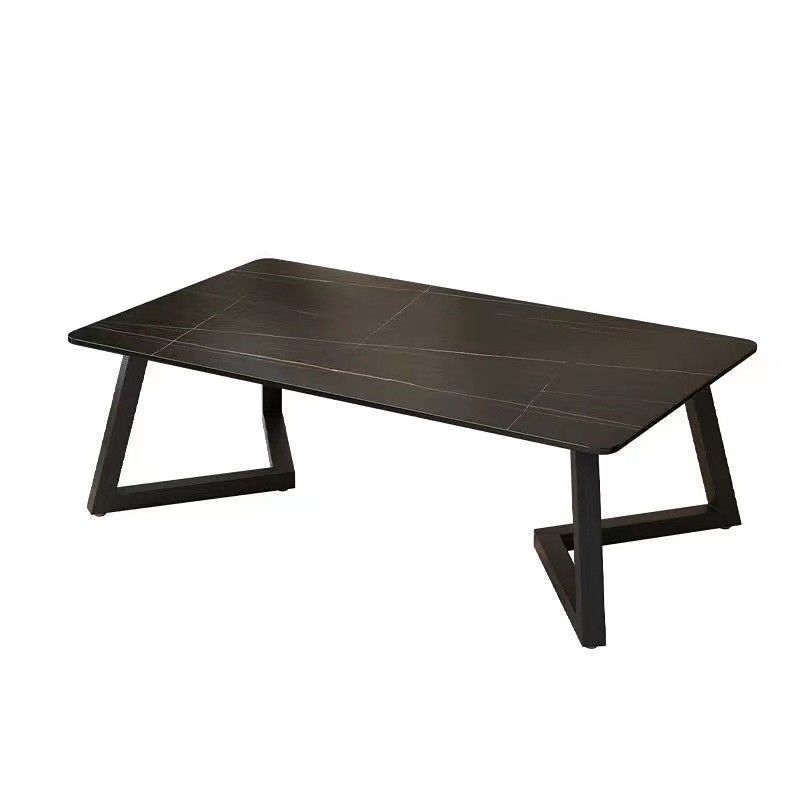 Single Slate Rectangle Coffee Table Modern Minimalist Coffee Table Clearhalo 'Coffee & Accent Tables' 'Coffee Tables' 'coffee_tables' 'furn' 'furn_coffee_tables' 'Furniture' 'Living Room Furniture' 1200x1200_7db92797-0bb3-4041-aa54-b169e5e3f2c6