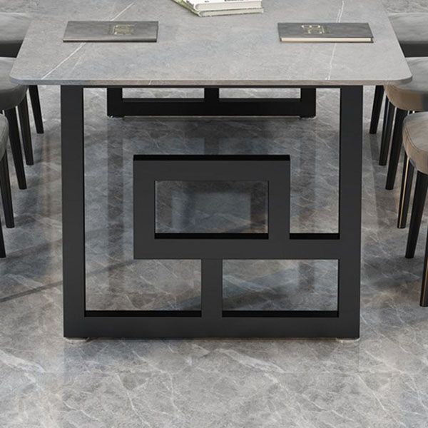 Modern Meeting Table Home Office Sintered Stone Curved Writing Desk Clearhalo 'furn' 'furn_office_desk' 'Furniture' 'furniture_office_desk' 'Office Desks' 'Office Furniture' 'office_desk' 1200x1200_7db93c90-3d5c-4593-9df2-7905e8c6f0cc