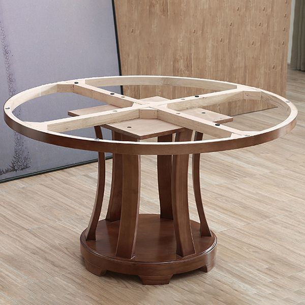 Sintered Stone Dining Table Modern White Convertible Furniture with Pedestal Base for Home