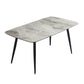 Rectangle 4-foot Dinner Table Modern Style Stone Dining Room Collection for Home Clearhalo 'Dining Tables & Seating' 'Dining Tables' 'dining_table' 'furn' 'furn_dining_table' 'Furniture' 'furniture_dining_table' 'Kitchen & Dining Furniture' 'kitchen' 'kitchen_dining_table' 1200x1200_7dbb5405-32b9-4ab8-8525-49a322d0b8ef