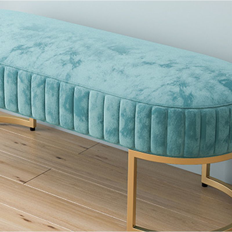 14.82-inch Width Modern Seating Bench Cushioned Metal Entryway Bench Clearhalo 'Benches' 'Chairs & Seating' 'furn' 'furn_benches' 'Furniture' 'Living Room Furniture' 1200x1200_7dbc7eed-2329-4f06-89a4-496530ed7ba2