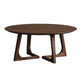 Solid Wood Round Coffee Table in Brown Scandinavian 2 Pieces Cocktail Table Set Clearhalo 'Coffee & Accent Tables' 'Coffee Tables' 'coffee_tables' 'furn' 'furn_coffee_tables' 'Furniture' 'Living Room Furniture' 1200x1200_7dbcc3b1-4ac2-44e8-ad87-1446a3296564