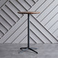 Industrial Aluminium Bar Dining Table Round Indoor Bistro Table with Engineered Wood Top Clearhalo 'Bar Furniture' 'Bar Tables' 'bar_tables' 'Furniture' 'furniture_bar_tables' 'Kitchen & Dining Furniture' 1200x1200_7dbdcb9f-ad8f-4516-b4f7-fa78941ba2ba