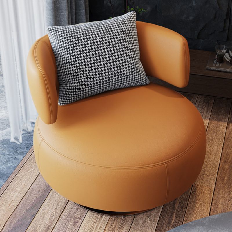 Contemporary Swivel Accent Chair Armless Lounge Chair with Cushion 33"L x 26"W x 28.5"H Clearhalo 'Accent Chairs' 'accent_chairs' 'Chairs & Seating' 'furn' 'furn_accent_chairs' 'Furniture' 'Living Room Furniture' 1200x1200_7dbe9add-4853-49a7-a80e-2df48da2a452