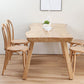 Solid Wood Dining Set 1/4/5/6 Pcs Modern Dinette Set with Natural Frame for Home